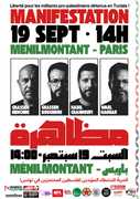 1789643204970 À Paris (20ème), Manifestation pour la liberté des militants pro-palestiniens détenus en Tunisie