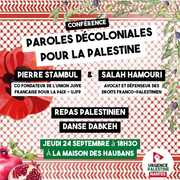 flyer2 4 À Nantes (44), conférence : "Paroles décoloniales pourla Palestine"