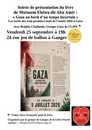 reu gaza sept 26 LP À Ganges (34), présentation du livre "Gaza au bord d'un temps incertain"