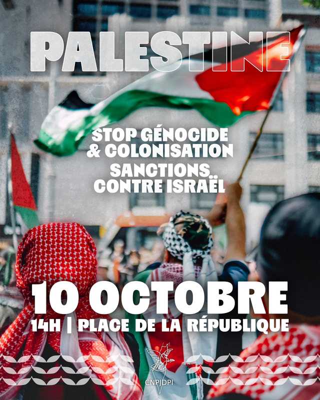 À Paris, manifestation contre le génocide à Gaza 3 stop genocide V2 À Paris, manifestation contre le génocide à Gaza