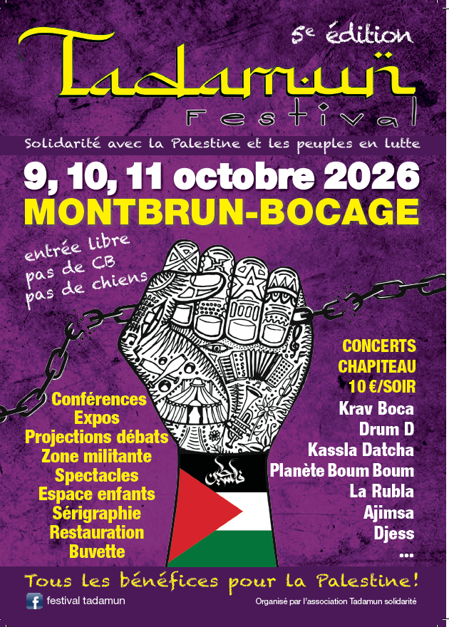 tadamun1 À Montbrun-Bocage (31), 5ème édition du festival Tadamun