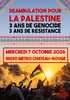 deambulation 7 octobre À Paris, déambulation pour la Palestine